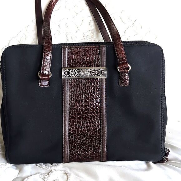 Brighton -One World Satchel, Briefcasette -Dual Handle Shoulder Bag - Picture 17 of 17